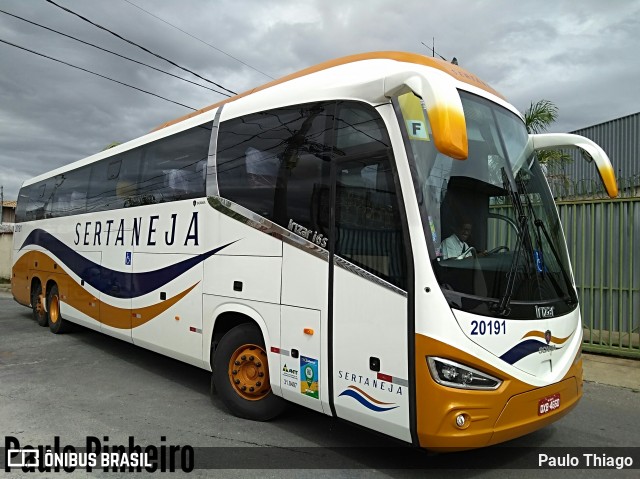 Viação Sertaneja 20191 na cidade de Belo Horizonte, Minas Gerais, Brasil, por Paulo Thiago. ID da foto: 7300081.