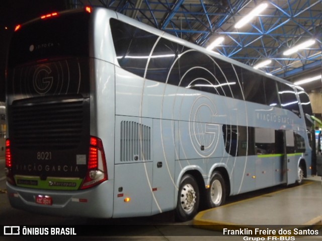 Viação Garcia 8021 na cidade de São Paulo, São Paulo, Brasil, por Franklin Freire dos Santos. Número da foto: #7301193.