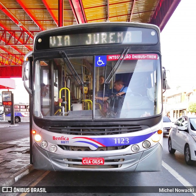 BBTT - Benfica Barueri Transporte e Turismo 1123 na cidade de Itapevi, São Paulo, Brasil, por Michel Nowacki. ID da foto: 7300830.