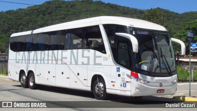 Auto Viação Catarinense 3361 na cidade de Itapema, Santa Catarina, Brasil, por Daniel Cezari. ID da foto: 7299412.