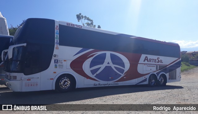 Artesil Transporte e Turismo 2810 na cidade de Guaratinguetá, São Paulo, Brasil, por Rodrigo  Aparecido. Número da foto: #7300546.