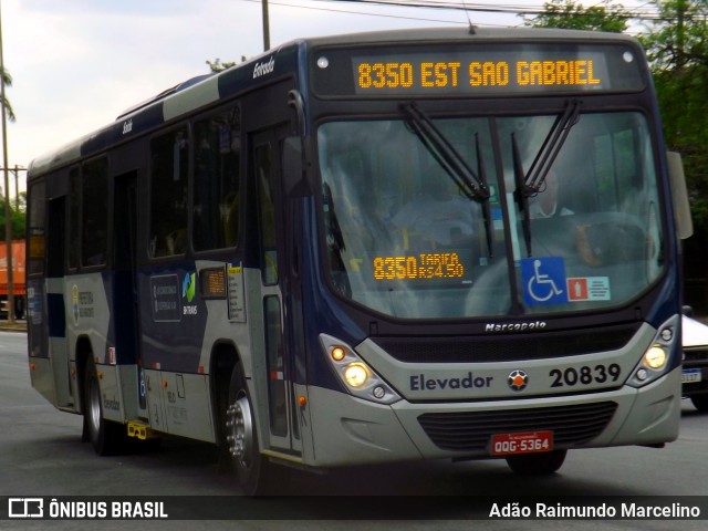 Viação Jardins 20839 na cidade de Contagem, Minas Gerais, Brasil, por Adão Raimundo Marcelino. Número da foto: #7300564.
