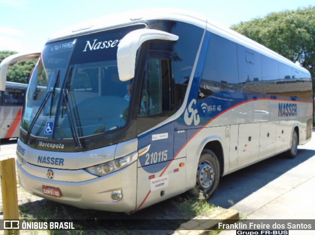 Viação Nasser 210115 na cidade de São Paulo, São Paulo, Brasil, por Franklin Freire dos Santos. ID da foto: 7301241.