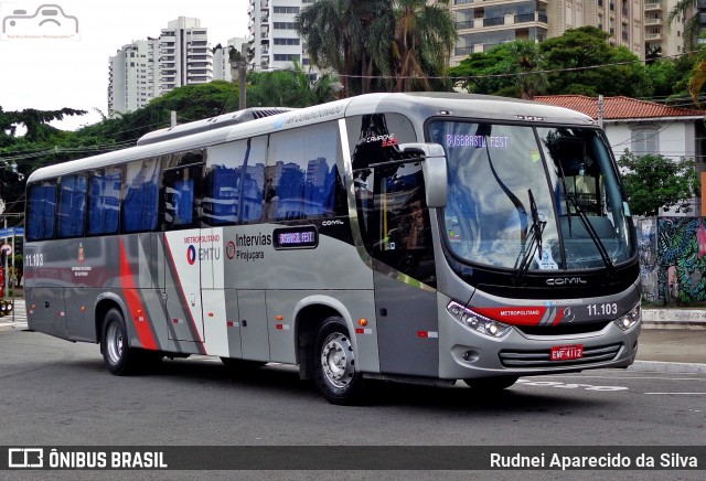 Viação Pirajuçara 11.103 na cidade de São Paulo, São Paulo, Brasil, por Rudnei Aparecido da Silva. ID da foto: 7300078.