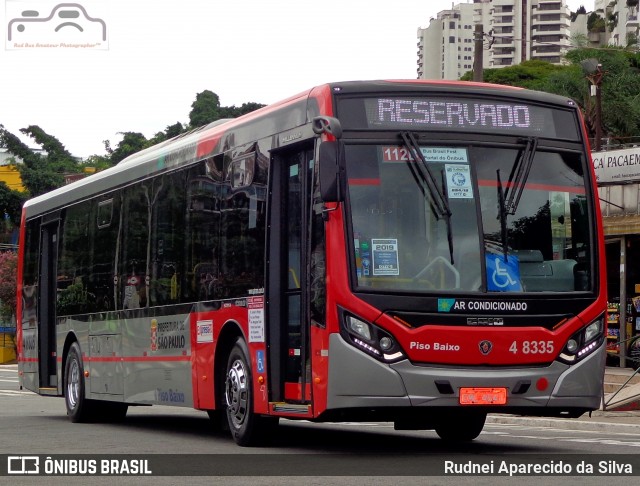 Express Transportes Urbanos Ltda 4 8335 na cidade de São Paulo, São Paulo, Brasil, por Rudnei Aparecido da Silva. Número da foto: #7304130.