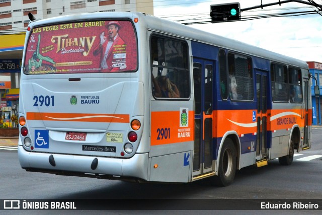 Transportes Coletivos Grande Bauru 2901 na cidade de Bauru, São Paulo, Brasil, por Eduardo Ribeiro. Número da foto: #7301334.