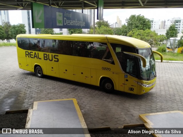 Expresso Real Bus 0220 na cidade de Campina Grande, Paraíba, Brasil, por Alison Diego Dias da Silva. ID da foto: 7301357.