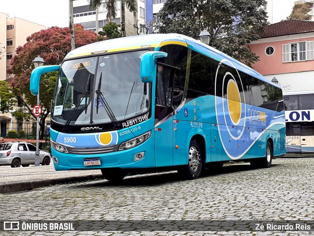 Doce Rio Fretamento e Turismo 5900 na cidade de Petrópolis, Rio de Janeiro, Brasil, por Zé Ricardo Reis. Número da foto: #7302356.