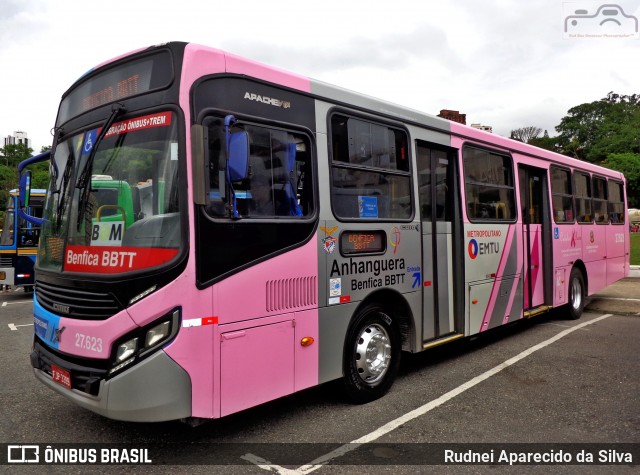 BBTT - Benfica Barueri Transporte e Turismo 27.623 na cidade de São Paulo, São Paulo, Brasil, por Rudnei Aparecido da Silva. ID da foto: 7304143.