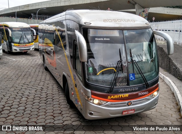 Saritur - Santa Rita Transporte Urbano e Rodoviário 30660 na cidade de Belo Horizonte, Minas Gerais, Brasil, por Vicente de Paulo Alves. ID da foto: 7303715.