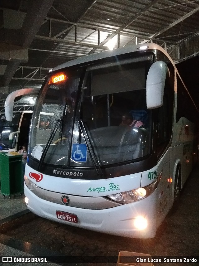 Eucatur - Empresa União Cascavel de Transportes e Turismo 4724 na cidade de Ji-Paraná, Rondônia, Brasil, por Gian Lucas  Santana Zardo. ID da foto: 7304368.