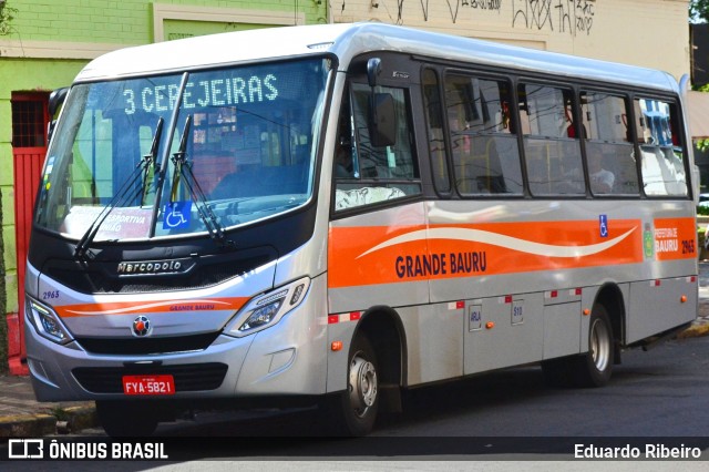 Transportes Coletivos Grande Bauru 2963 na cidade de Bauru, São Paulo, Brasil, por Eduardo Ribeiro. Número da foto: #7302841.