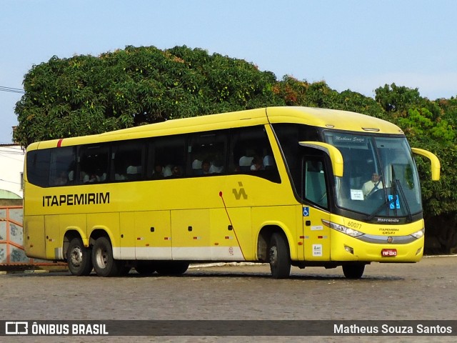 Viação Itapemirim 60077 na cidade de Vitória da Conquista, Bahia, Brasil, por Matheus Souza Santos. ID da foto: 7303080.