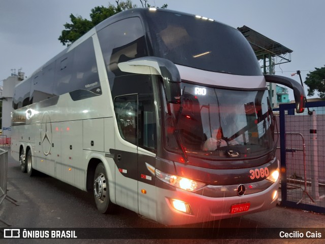 Transportes Única Petrópolis 3080 na cidade de Rio de Janeiro, Rio de Janeiro, Brasil, por Cecilio Cais. ID da foto: 7301852.