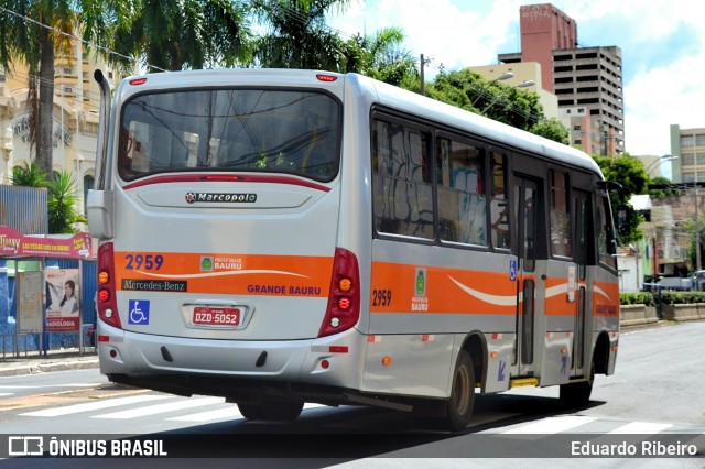 Transportes Coletivos Grande Bauru 2959 na cidade de Bauru, São Paulo, Brasil, por Eduardo Ribeiro. Número da foto: #7301353.
