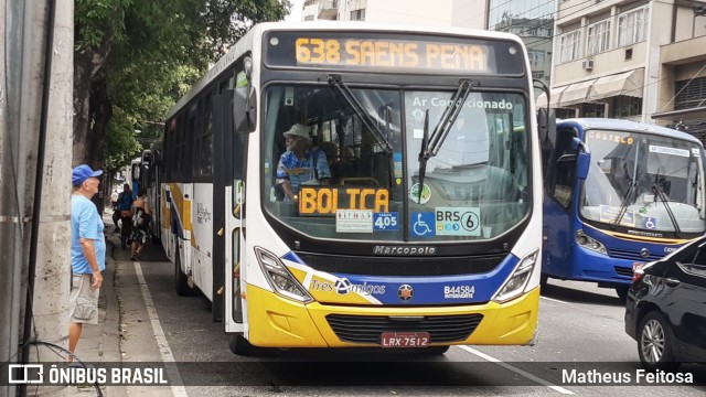 Auto Viação Três Amigos B44584 na cidade de Rio de Janeiro, Rio de Janeiro, Brasil, por Matheus Feitosa . Número da foto: #7304591.