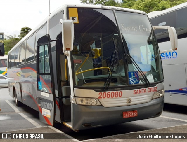 Viação Santa Cruz 206080 na cidade de Aparecida, São Paulo, Brasil, por João Guilherme Lopes. Número da foto: #7306890.