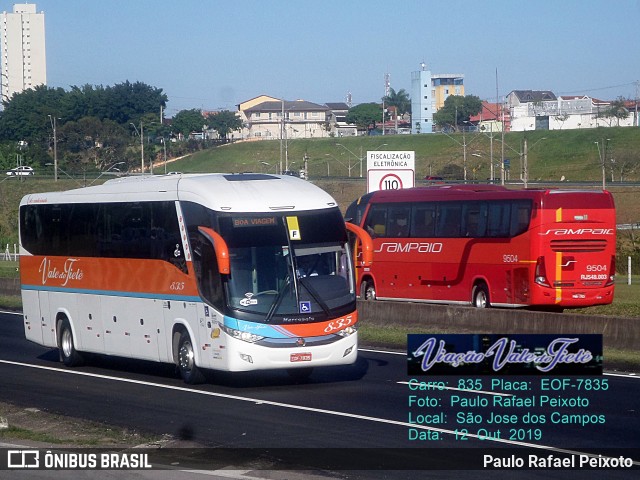 Viação Vale do Tietê 835 na cidade de São José dos Campos, São Paulo, Brasil, por Paulo Rafael Peixoto. Número da foto: #7307482.