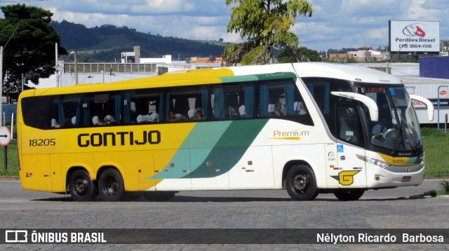 Empresa Gontijo de Transportes 18205 na cidade de Perdões, Minas Gerais, Brasil, por Nélyton Ricardo  Barbosa. ID da foto: 7306954.