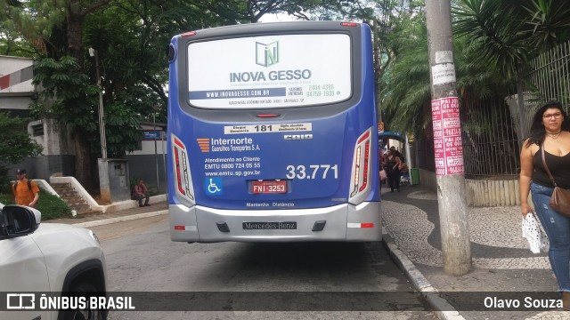 Guarulhos Transportes 33771 na cidade de Guarulhos, São Paulo, Brasil, por Olavo Souza. ID da foto: 7304910.