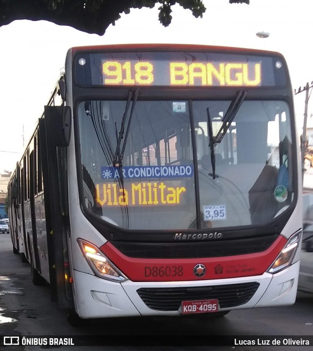 Auto Viação Jabour D86038 na cidade de Rio de Janeiro, Rio de Janeiro, Brasil, por Lucas Luz de Oliveira. Número da foto: #7307145.