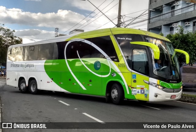 Expresso Princesa dos Campos 6055 na cidade de Aparecida, São Paulo, Brasil, por Vicente de Paulo Alves. ID da foto: 7307733.