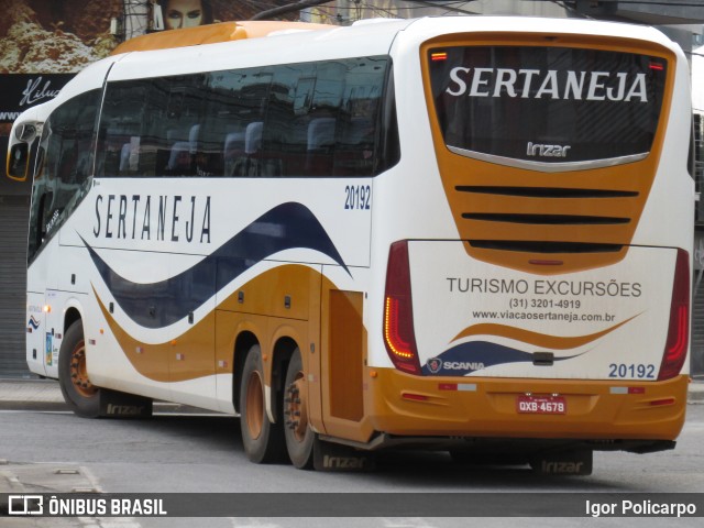 Viação Sertaneja 20192 na cidade de Divinópolis, Minas Gerais, Brasil, por Igor Policarpo. ID da foto: 7307720.