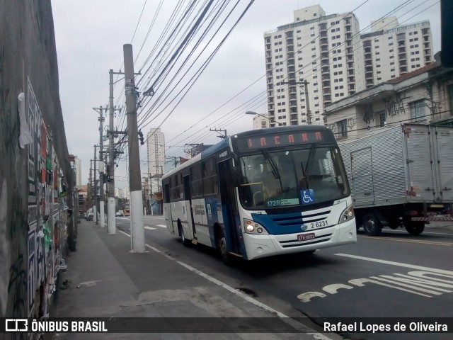 Transcooper > Norte Buss 2 6231 na cidade de São Paulo, São Paulo, Brasil, por Rafael Lopes de Oliveira. ID da foto: 7306825.