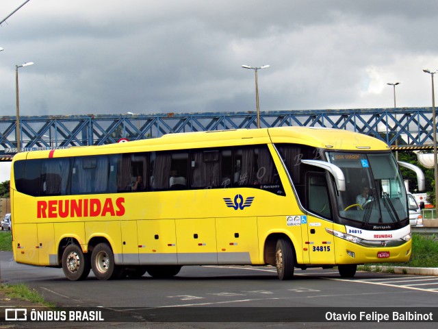 Reunidas Transportes Coletivos 34815 na cidade de Uberlândia, Minas Gerais, Brasil, por Otavio Felipe Balbinot. ID da foto: 7310478.