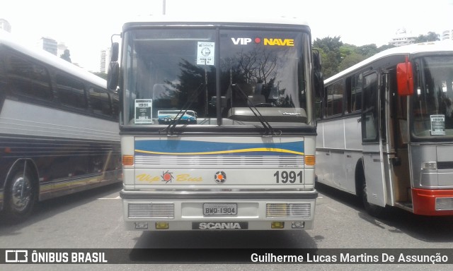 Vip Bus Comércio de Ônibus 1991 na cidade de São Paulo, São Paulo, Brasil, por Guilherme Lucas Martins De Assunção. Número da foto: #7308249.