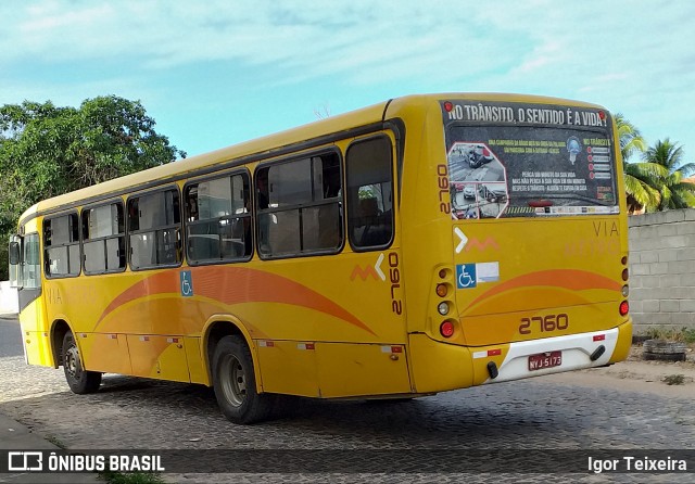 Via Metro Transportes Urbanos 2760 na cidade de Ilhéus, Bahia, Brasil, por Igor Teixeira. ID da foto: 7308412.