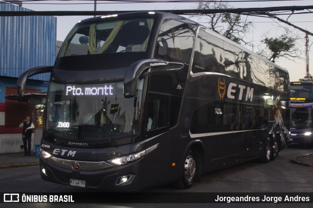 ETM - Empresa de Transporte Maullín KTLX79 na cidade de Estación Central, Santiago, Metropolitana de Santiago, Chile, por Jorgeandres Jorge Andres. Número da foto: #7310371.