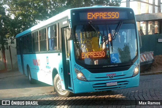 Empresa de Transporte Coletivo Viamão 8374 na cidade de Viamão, Rio Grande do Sul, Brasil, por Max Ramos. ID da foto: 7309735.