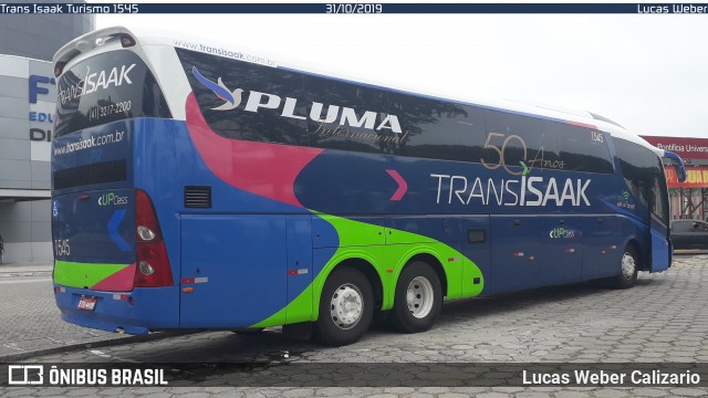 Trans Isaak Turismo 1545 na cidade de Curitiba, Paraná, Brasil, por Lucas Weber Calizario. Número da foto: #7308183.