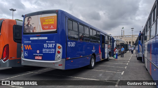 Viação Miracatiba 15.387 na cidade de São Paulo, São Paulo, Brasil, por Gustavo Oliveira. ID da foto: 7308503.