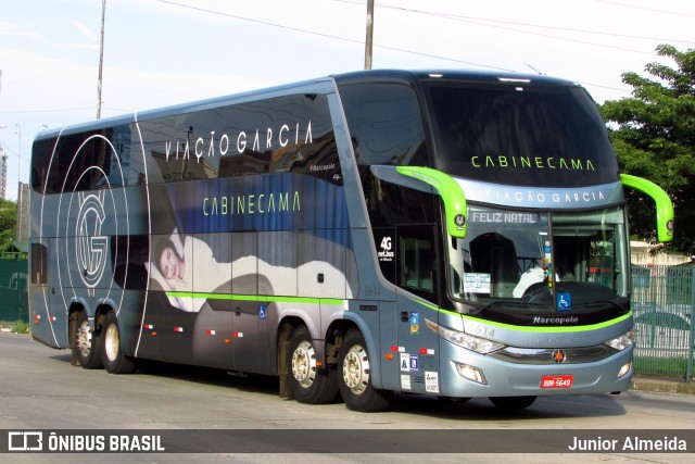 Viação Garcia 8614 na cidade de São Paulo, São Paulo, Brasil, por Junior Almeida. ID da foto: 7309146.