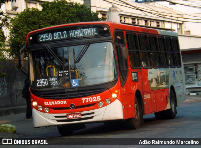 Eldorado Transportes 77025 na cidade de Contagem, Minas Gerais, Brasil, por Adão Raimundo Marcelino. ID da foto: 7310598.