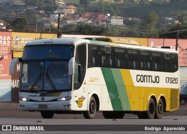 Empresa Gontijo de Transportes 17020 na cidade de Conselheiro Lafaiete, Minas Gerais, Brasil, por Rodrigo  Aparecido. ID da foto: 6478545.