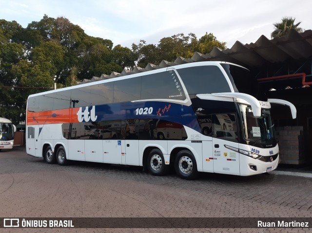 TTL Transporte Turismo 1020 na cidade de Porto Alegre, Rio Grande do Sul, Brasil, por Ruan Martinez. Número da foto: #6477413.