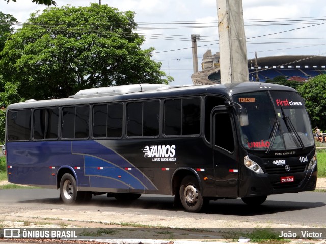 Vamos Transportes Terrestres 104 na cidade de Teresina, Piauí, Brasil, por João Victor. ID da foto: 6477912.