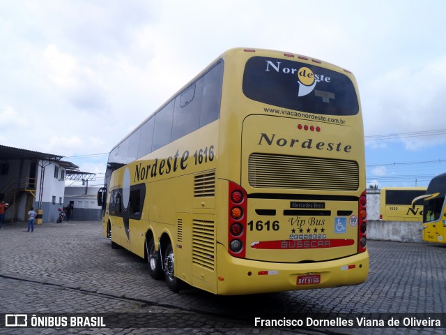 Viação Nordeste 1616 na cidade de Natal, Rio Grande do Norte, Brasil, por Francisco Dornelles Viana de Oliveira. Número da foto: #6477931.