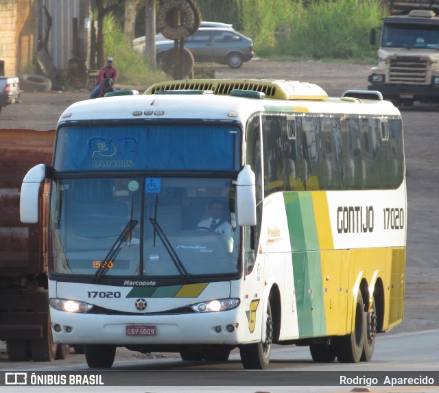 Empresa Gontijo de Transportes 17020 na cidade de Conselheiro Lafaiete, Minas Gerais, Brasil, por Rodrigo  Aparecido. Número da foto: #6478583.