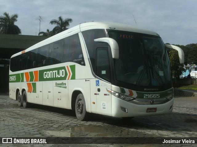 Empresa Gontijo de Transportes 21665 na cidade de Curvelo, Minas Gerais, Brasil, por Josimar Vieira. Número da foto: #6497669.