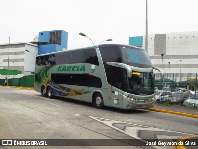 Viação Garcia 7237 na cidade de São Paulo, São Paulo, Brasil, por José Geyvson da Silva. ID da foto: 6497222.