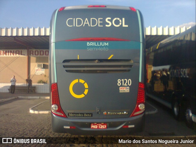 Viação Cidade Sol 8120 na cidade de Ipirá, Bahia, Brasil, por Mario dos Santos Nogueira Junior. ID da foto: 6499724.