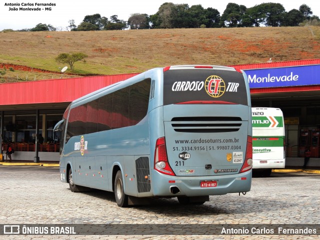 Cardoso Tur 211 na cidade de João Monlevade, Minas Gerais, Brasil, por Antonio Carlos Fernandes. ID da foto: 6498402.