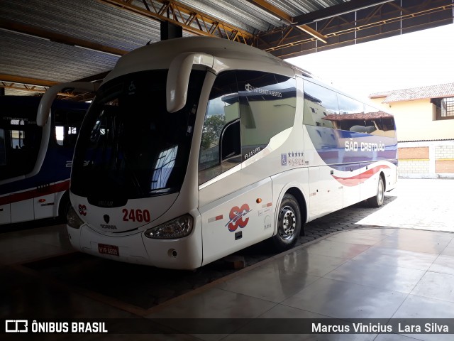 Viação São Cristóvão 2460 na cidade de Divinópolis, Minas Gerais, Brasil, por Marcus Vinicius Lara Silva. ID da foto: 6498185.