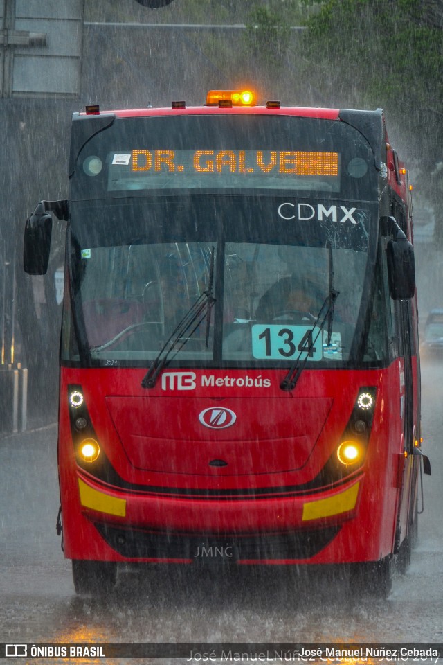 Metrobús Ciudad de México CISA-134 na cidade de Brasil, por José Manuel Núñez Cebada. ID da foto: 6499676.