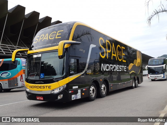 Expresso Nordeste 5430 na cidade de Florianópolis, Santa Catarina, Brasil, por Ruan Martinez. Número da foto: #6498512.
