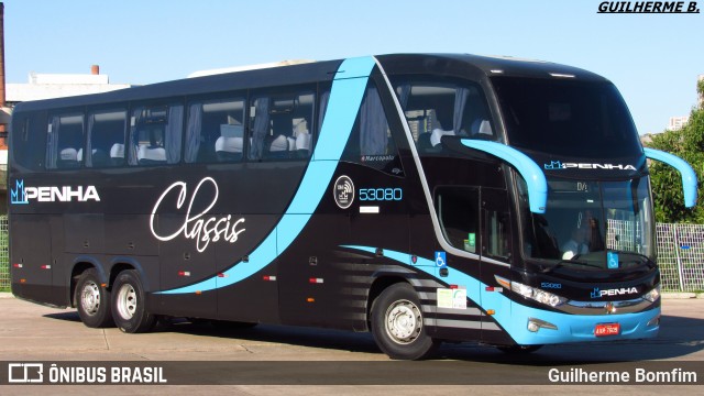 Empresa de Ônibus Nossa Senhora da Penha 53080 na cidade de Curitiba, Paraná, Brasil, por Guilherme Bomfim. Número da foto: #6500079.